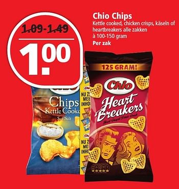 Aanbiedingen Chio chips - Chio - Geldig van 27/11/2016 tot 03/12/2016 bij Plus
