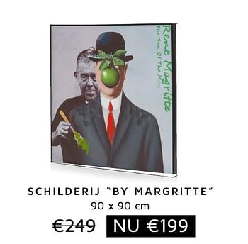 Aanbiedingen Schilderij by margritte - Huismerk - Xooon - Geldig van 25/11/2016 tot 01/12/2016 bij Xooon