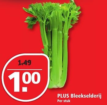 Aanbiedingen Plus bleekselderij - Huismerk - Plus - Geldig van 27/11/2016 tot 03/12/2016 bij Plus