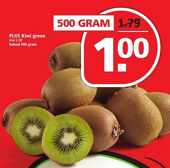 Aanbiedingen Plus kiwi green - Huismerk - Plus - Geldig van 27/11/2016 tot 03/12/2016 bij Plus