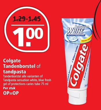 Aanbiedingen Colgate tandenborstel of tandpasta - Colgate - Geldig van 27/11/2016 tot 03/12/2016 bij Plus