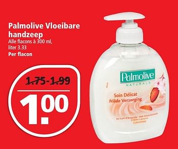 Aanbiedingen Palmolive vloeibare handzeep - Palmolive - Geldig van 27/11/2016 tot 03/12/2016 bij Plus