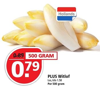 Aanbiedingen Plus witlof - Huismerk - Plus - Geldig van 27/11/2016 tot 03/12/2016 bij Plus