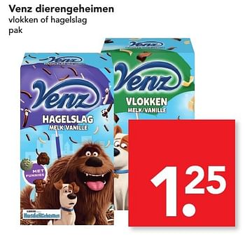 Aanbiedingen Venz dierengeheimen - Venz - Geldig van 27/11/2016 tot 03/12/2016 bij Deen Supermarkten
