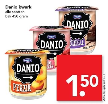 Aanbiedingen Danio kwark - Danio - Geldig van 27/11/2016 tot 03/12/2016 bij Deen Supermarkten