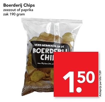 Aanbiedingen Boerderij chips - Huismerk deen supermarkt - Geldig van 27/11/2016 tot 03/12/2016 bij Deen Supermarkten