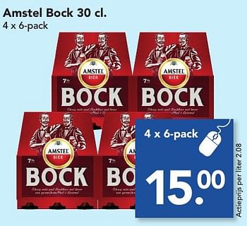 Aanbiedingen Amstel bock - Amstel - Geldig van 27/11/2016 tot 03/12/2016 bij Deen Supermarkten