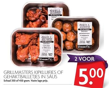 Aanbiedingen Grillmasters kipkluifjes of gehaktballetjes in saus - Huismerk - Deka Markt - Geldig van 27/11/2016 tot 03/12/2016 bij Deka Markt