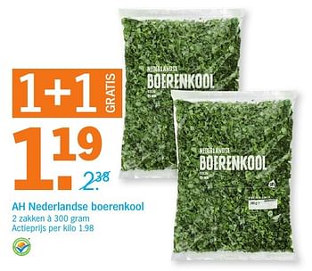 Aanbiedingen Ah nederlandse boerenkool - Huismerk - Albert Heijn - Geldig van 27/11/2016 tot 04/12/2016 bij Albert Heijn
