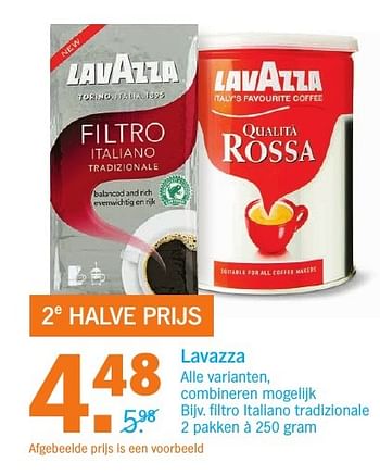 Aanbiedingen Lavazza filtro italiano tradizionale - Lavazza - Geldig van 27/11/2016 tot 04/12/2016 bij Albert Heijn