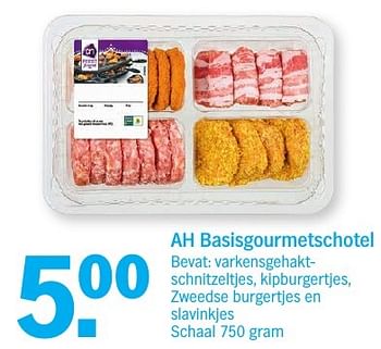 Aanbiedingen Ah basisgourmetschotel - Huismerk - Albert Heijn - Geldig van 27/11/2016 tot 04/12/2016 bij Albert Heijn