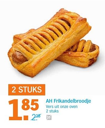 Aanbiedingen Ah frikandelbroodje - Huismerk - Albert Heijn - Geldig van 27/11/2016 tot 04/12/2016 bij Albert Heijn