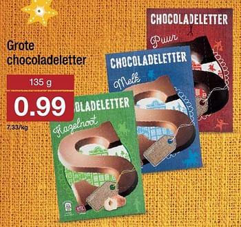 Aanbiedingen Grote chocoladeletter - Huismerk - Aldi - Geldig van 30/11/2016 tot 03/12/2016 bij Aldi