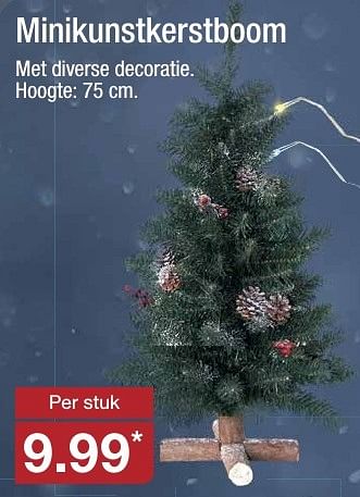 Aanbiedingen Minikunstkerstboom - Huismerk - Aldi - Geldig van 30/11/2016 tot 03/12/2016 bij Aldi