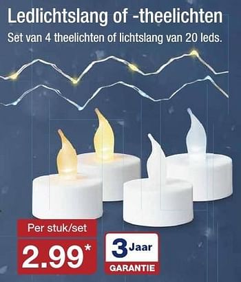 Aanbiedingen Ledlichtslang of -theelichten - Huismerk - Aldi - Geldig van 30/11/2016 tot 03/12/2016 bij Aldi