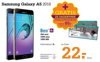 Aanbiedingen Samsung galaxy a5 2016 - Samsung - Geldig van 27/11/2016 tot 04/12/2016 bij Telecombinatie