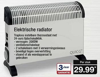 Aanbiedingen Quigg elektrische radiator - QUIGG - Geldig van 30/11/2016 tot 03/12/2016 bij Aldi