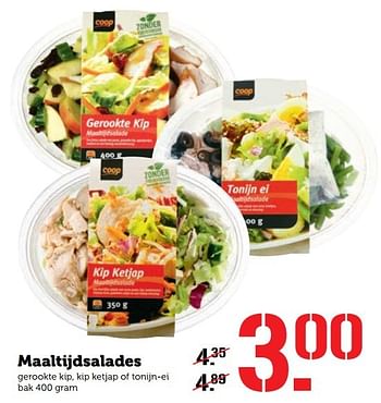 Aanbiedingen Maaltijdsalades - Huismerk - Coop - Geldig van 28/11/2016 tot 04/12/2016 bij Coop