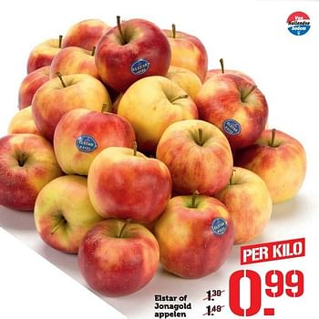 Aanbiedingen Elstar of jonagold appelen - Huismerk - Coop - Geldig van 28/11/2016 tot 04/12/2016 bij Coop