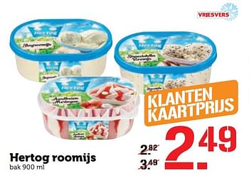 Aanbiedingen Hertog roomijs - Hertog - Geldig van 28/11/2016 tot 04/12/2016 bij Coop