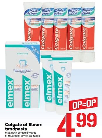 Aanbiedingen Colgate of elmex tandpasta - Colgate - Geldig van 28/11/2016 tot 04/12/2016 bij Coop