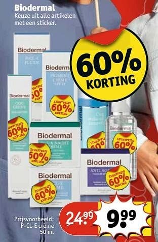 Aanbiedingen Biodermal p-cl-e crème - Biodermal - Geldig van 29/11/2016 tot 04/12/2016 bij Kruidvat