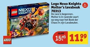 Aanbiedingen Lego nexo knights moltor`s lavabeuk 70313 - Lego - Geldig van 29/11/2016 tot 04/12/2016 bij Kruidvat