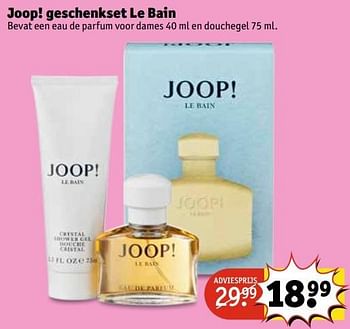Aanbiedingen Joop! geschenkset le bain - Joop! - Geldig van 29/11/2016 tot 04/12/2016 bij Kruidvat