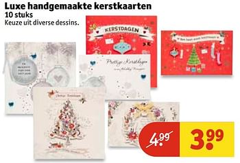Aanbiedingen Luxe handgemaakte kerstkaarten - Huismerk - Kruidvat - Geldig van 29/11/2016 tot 04/12/2016 bij Kruidvat