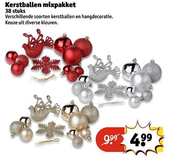 Aanbiedingen Kerstballen mixpakket - Huismerk - Kruidvat - Geldig van 29/11/2016 tot 04/12/2016 bij Kruidvat