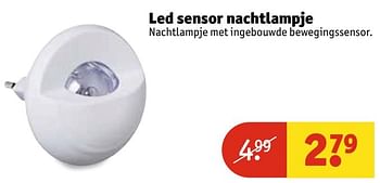 Aanbiedingen Led sensor nachtlampje - Huismerk - Kruidvat - Geldig van 29/11/2016 tot 04/12/2016 bij Kruidvat