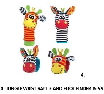Aanbiedingen Jungle wrist rattle and foot finder - Huismerk - Prenatal - Geldig van 28/11/2016 tot 05/12/2016 bij Prenatal