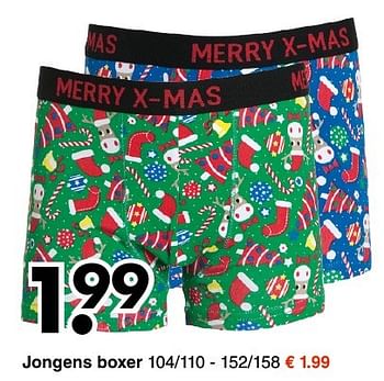 Aanbiedingen Jongens boxer - Huismerk - Wibra - Geldig van 28/11/2016 tot 10/12/2016 bij Wibra