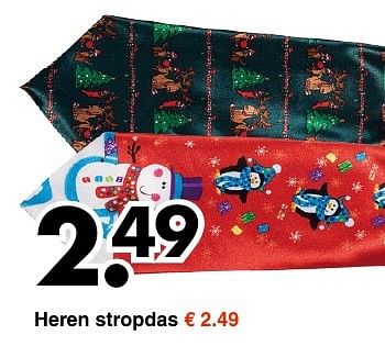 Aanbiedingen Heren stropdas - Huismerk - Wibra - Geldig van 28/11/2016 tot 10/12/2016 bij Wibra