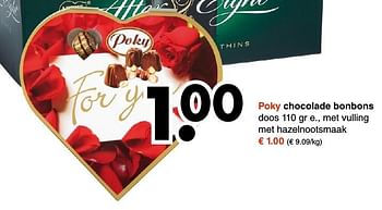 Aanbiedingen Poky chocolade bonbons - Poky - Geldig van 28/11/2016 tot 10/12/2016 bij Wibra