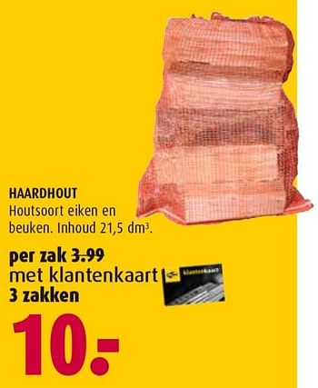 Aanbiedingen Haardhout - Huismerk - Hubo  - Geldig van 28/11/2016 tot 11/12/2016 bij Hubo