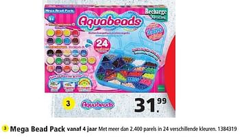 Aanbiedingen Mega bead pack - Aquabeads - Geldig van 26/11/2016 tot 11/12/2016 bij Intertoys