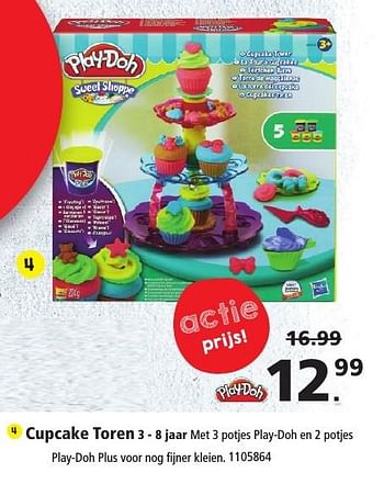 Aanbiedingen Cupcake toren - Play-Doh - Geldig van 26/11/2016 tot 11/12/2016 bij Intertoys