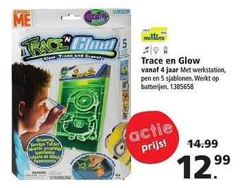 Aanbiedingen Trace en glow - Creative Magic - Geldig van 26/11/2016 tot 11/12/2016 bij Intertoys