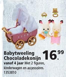 Aanbiedingen Babytweeling chocoladekonijn - Huismerk - Intertoys - Geldig van 26/11/2016 tot 11/12/2016 bij Intertoys