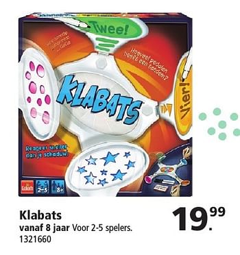 Aanbiedingen Klabats - Goliath - Geldig van 26/11/2016 tot 11/12/2016 bij Intertoys