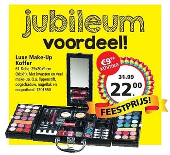 Aanbiedingen Luxe make-up koffer - Huismerk - Intertoys - Geldig van 26/11/2016 tot 11/12/2016 bij Intertoys