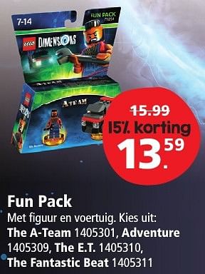 Aanbiedingen Fun pack - Lego - Geldig van 26/11/2016 tot 11/12/2016 bij Intertoys