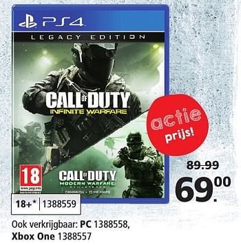 Aanbiedingen Call of duty - Microsoft Game Studios - Geldig van 26/11/2016 tot 11/12/2016 bij Intertoys