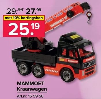 Aanbiedingen Mammoet kraanwagen - Mammoet - Geldig van 28/11/2016 tot 11/12/2016 bij Kijkshop