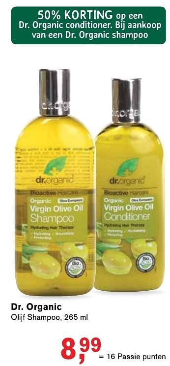 Aanbiedingen Dr. organic olijf shampoo - Dr. Organic - Geldig van 25/11/2016 tot 05/12/2016 bij Holland & Barrett