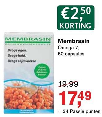 Aanbiedingen Membrasin omega - Membrasin - Geldig van 25/11/2016 tot 05/12/2016 bij Holland & Barrett