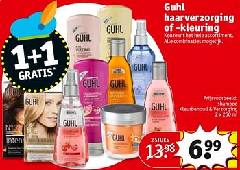 Aanbiedingen Shampoo kleurbehoud + verzorging - Guhl - Geldig van 29/11/2016 tot 04/12/2016 bij Kruidvat