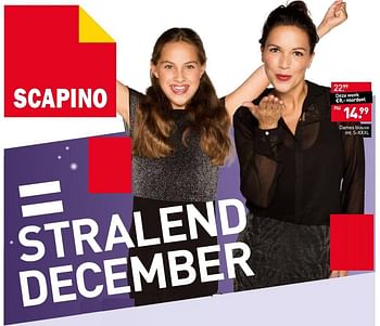 Aanbiedingen Dames blouse - Huismerk - Scapino - Geldig van 28/11/2016 tot 11/12/2016 bij Scapino