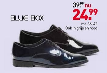 Aanbiedingen Blue box ook in grijs en rood - Huismerk - Scapino - Geldig van 28/11/2016 tot 11/12/2016 bij Scapino
